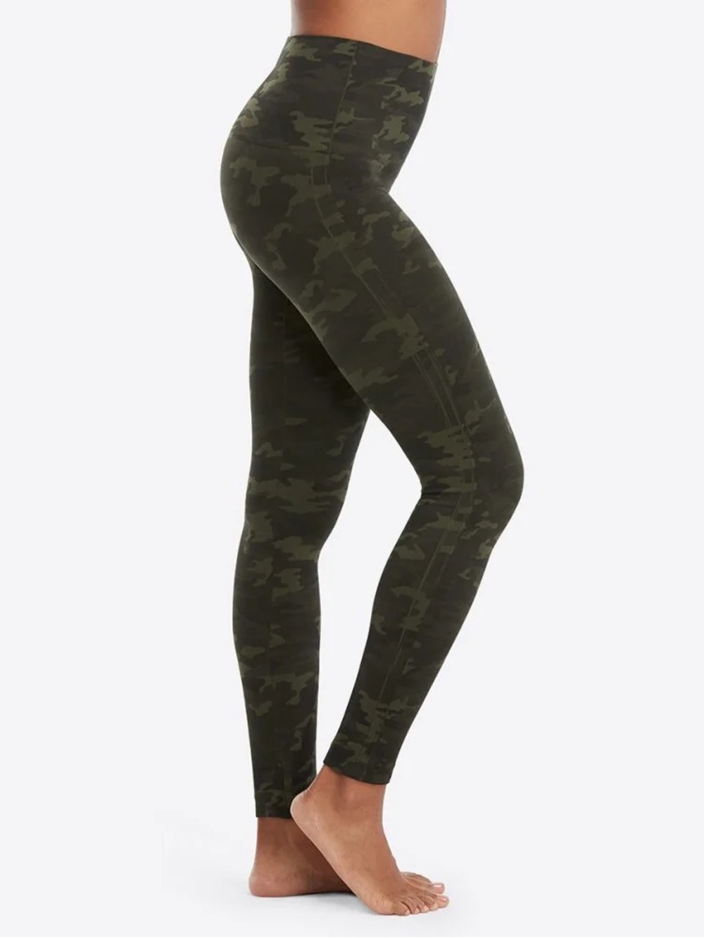 SPANX Look at Me Now Green Camo Leggings NWT Size M $68